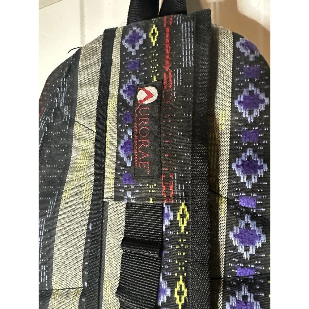 AURORAE Cross‎ Body Sling Backpack Multicolored Geometric Yoga Gym Bag No Mat
